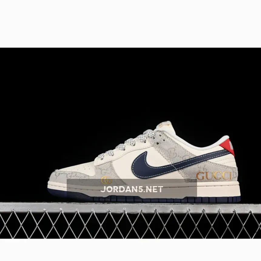 SB DUNK LOW WHITE/GREY/RED/BLUE