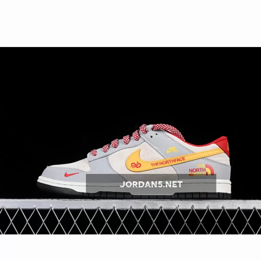 SB DUNK LOW WHITE/GREY/RED/YELLOW