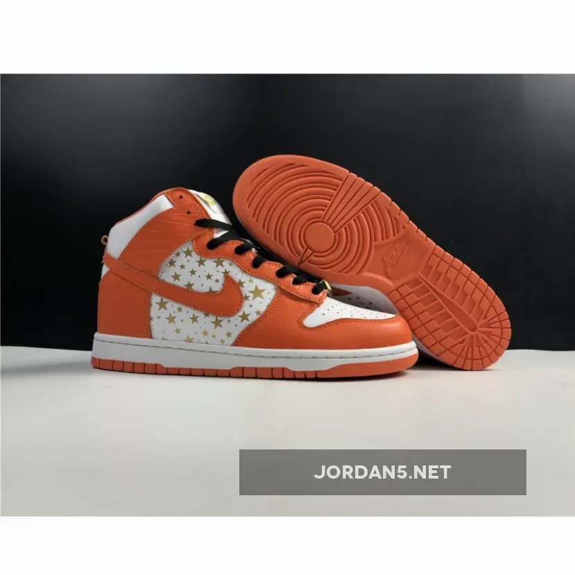 Supreme x Nike SB Dunk High Pro ‘Orange Stars’