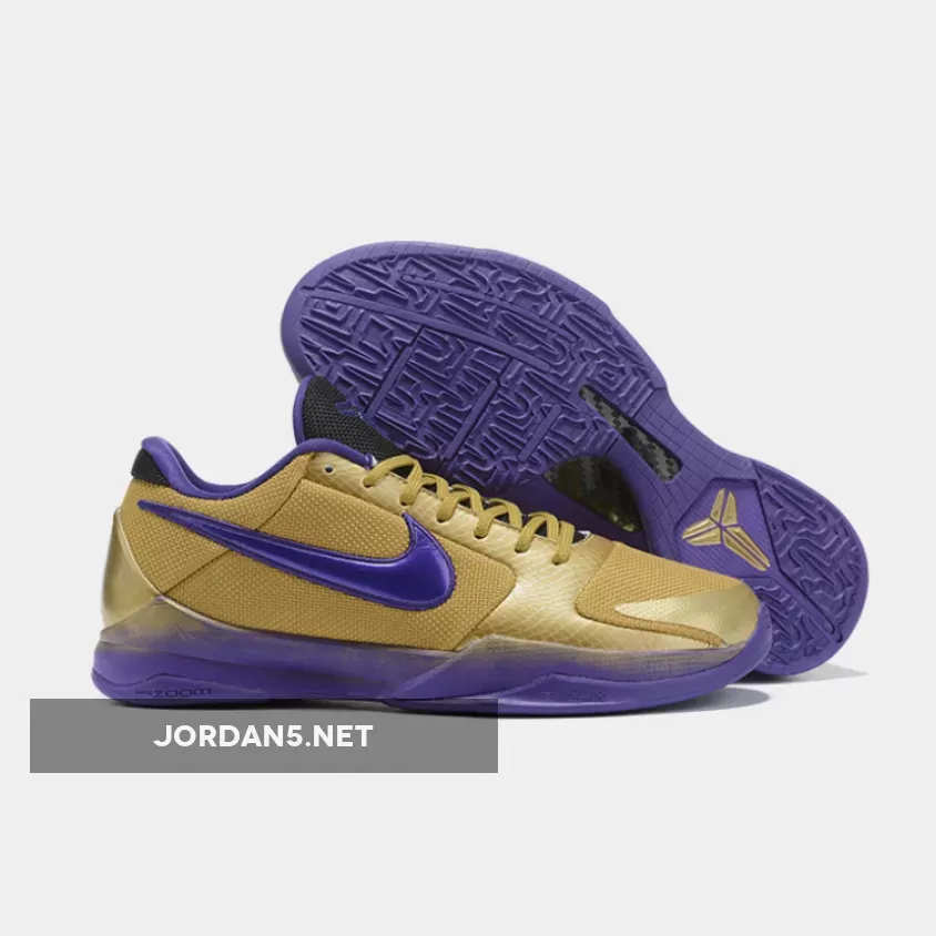 Undefeated x Nike Kobe 5 Protro "Hall of Fame" Metallic Gold/Field Purple